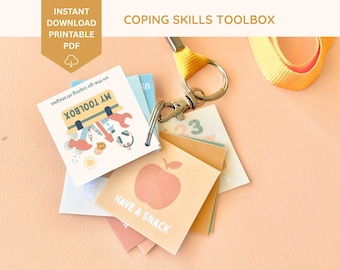 Coping Skills Toolbox, Self Regulation, Communication Keyring for Kids, Emotional Regulation Visual, Emotion Toolbox, Anger Coping Skills