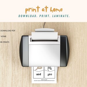 CVC Flashcards and Word Matching Game Printable! Designed to target all five short vowel sounds, this set is perfect for early readers in kindergarten or homeschool settings.
