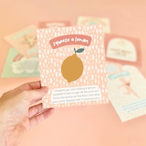 Tarjetas de relajación para la hora de dormir, tarjetas de atención plena para niños imprimibles, tarjetas de afirmación para niños, respiración consciente, caja de herramientas para las emociones