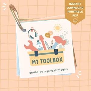 Coping Skills Toolbox, Self Regulation, Communication Keyring for Kids, Emotional Regulation Visual, Emotion Toolbox, Anger Coping Skills