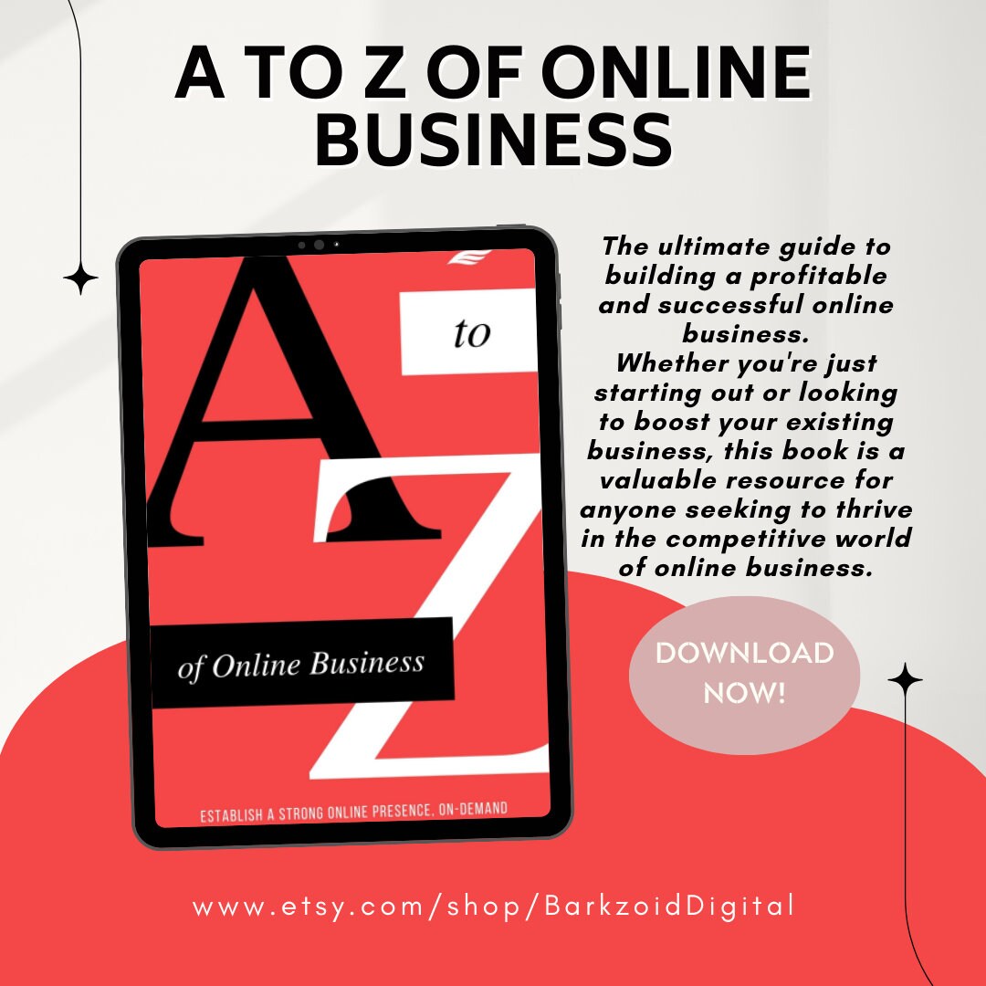 A to Z of Online Business Etsy