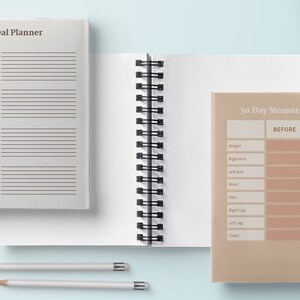 Daily Fitness and Weight Loss Planner + FREE Emergency Contact List (6x9)