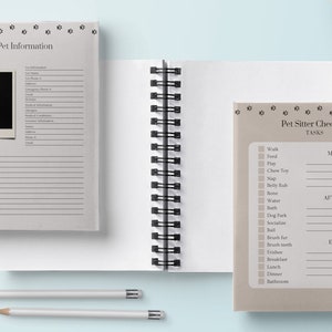 Dog Care Tracker and Planner + FREE Emergency Contact List (8.5x11)