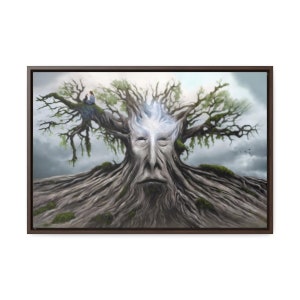 Ancient Oak - Fantasy Wall Art Framed Canvas