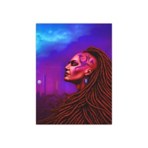 Vivid Cyberpunk Art Poster