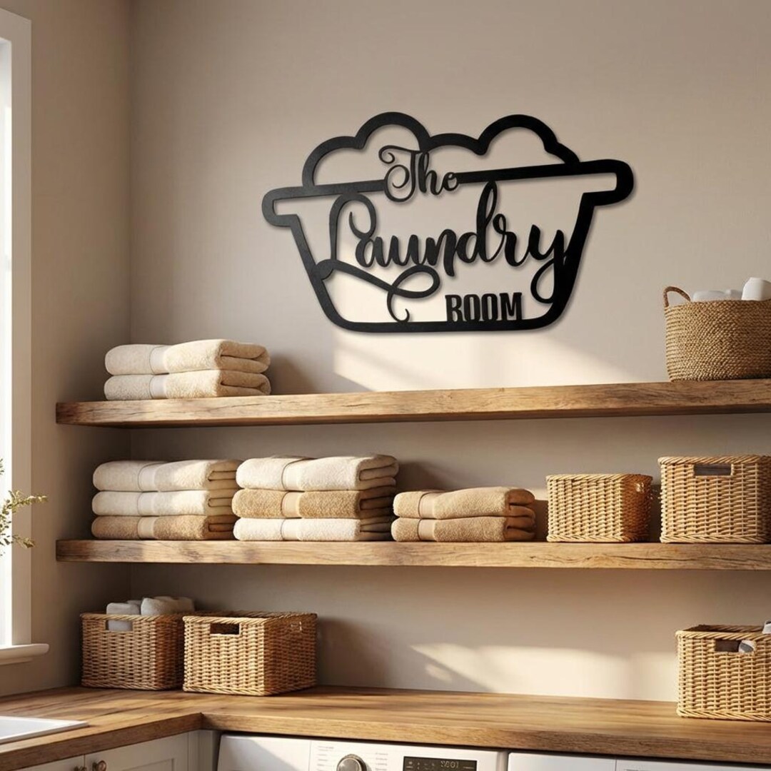 Laundry Room Sign - Modern Farmhouse Wall Decor, Cute Laundry Room - Etsy