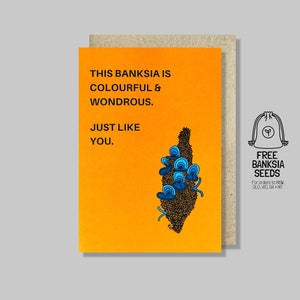 Tarjeta de buena suerte de Banksia: Eres increíble
