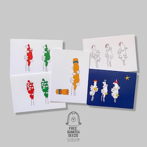 Set of 10 Christmas Cards with Banksia Pods - Unique Australian Christmas Card
