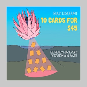 Confezione di carte all'ingrosso - 10 carte a scelta / set di 10 carte, confezione di carte all'ingrosso, carte all'ingrosso, confezione di carte sconto, nato per essere selvaggio, cartolina artistica