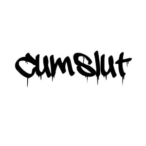 Cumslut - temporäres Tattoo