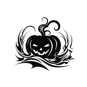 Halloween Pumpkin - Temporary Tattoo