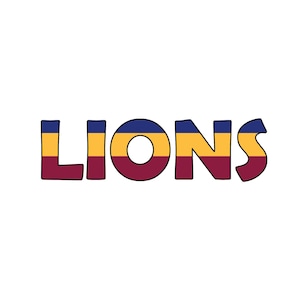 AFL Brisbane Lions - Temporary Tattoo
