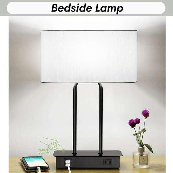 nightstand lamp with outlet