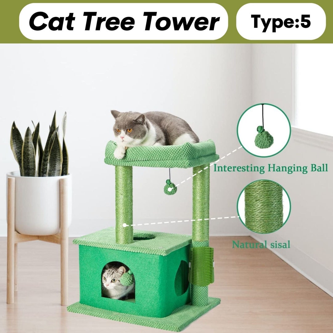 6 Types Cat Tree Unique Cat Trees Wood Cat Tree Cat Etsy