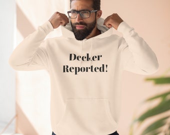 Decker Reported Eligible, Detroit Unisex Premium Hoodie, Pullover Football Sweater, Gifts for Him, Warm Cozy Sweater, Lions Fan, Detroit