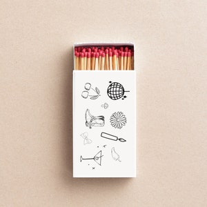 Customizable Matchbox Design, Matchbox Template, Personalized Matches ...
