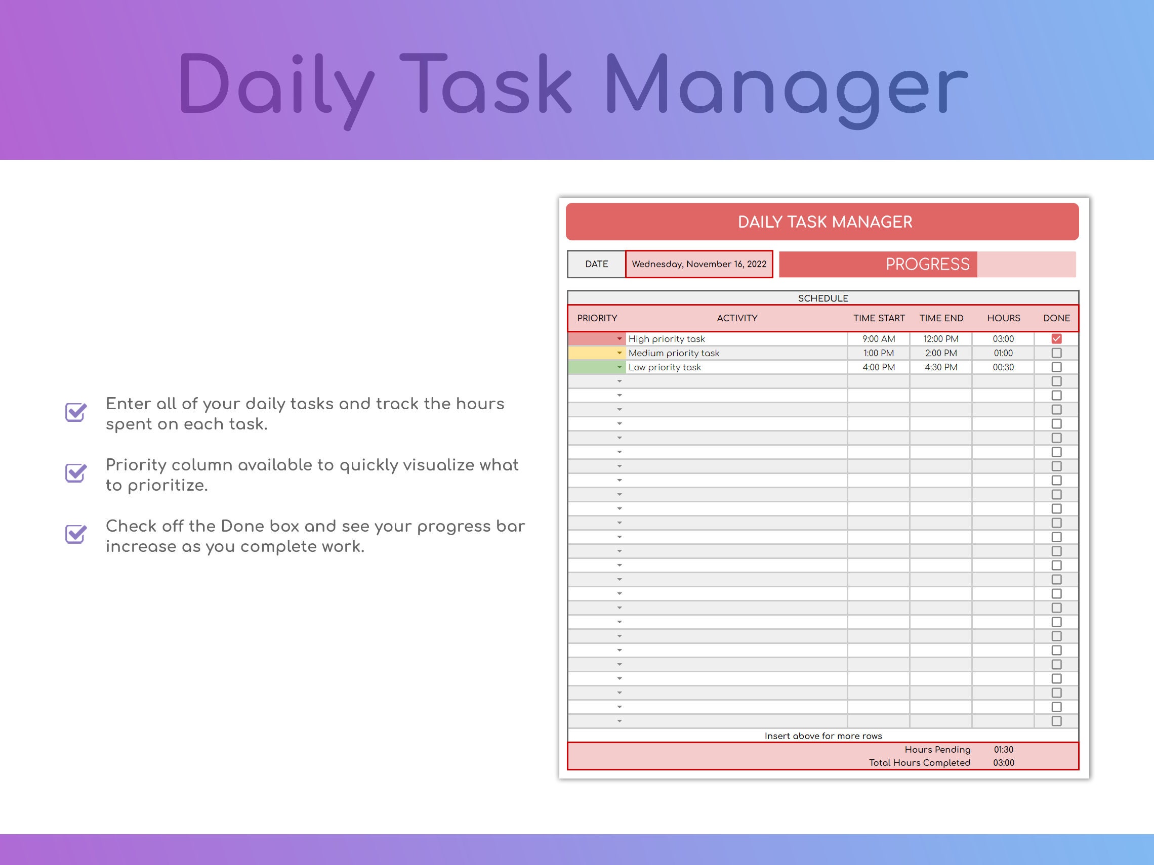 Project Management Dashboard Google Sheets Template - Etsy