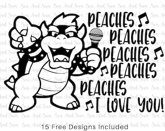 Super Mario Peaches Song SVG, The Super Mario Bros SVG