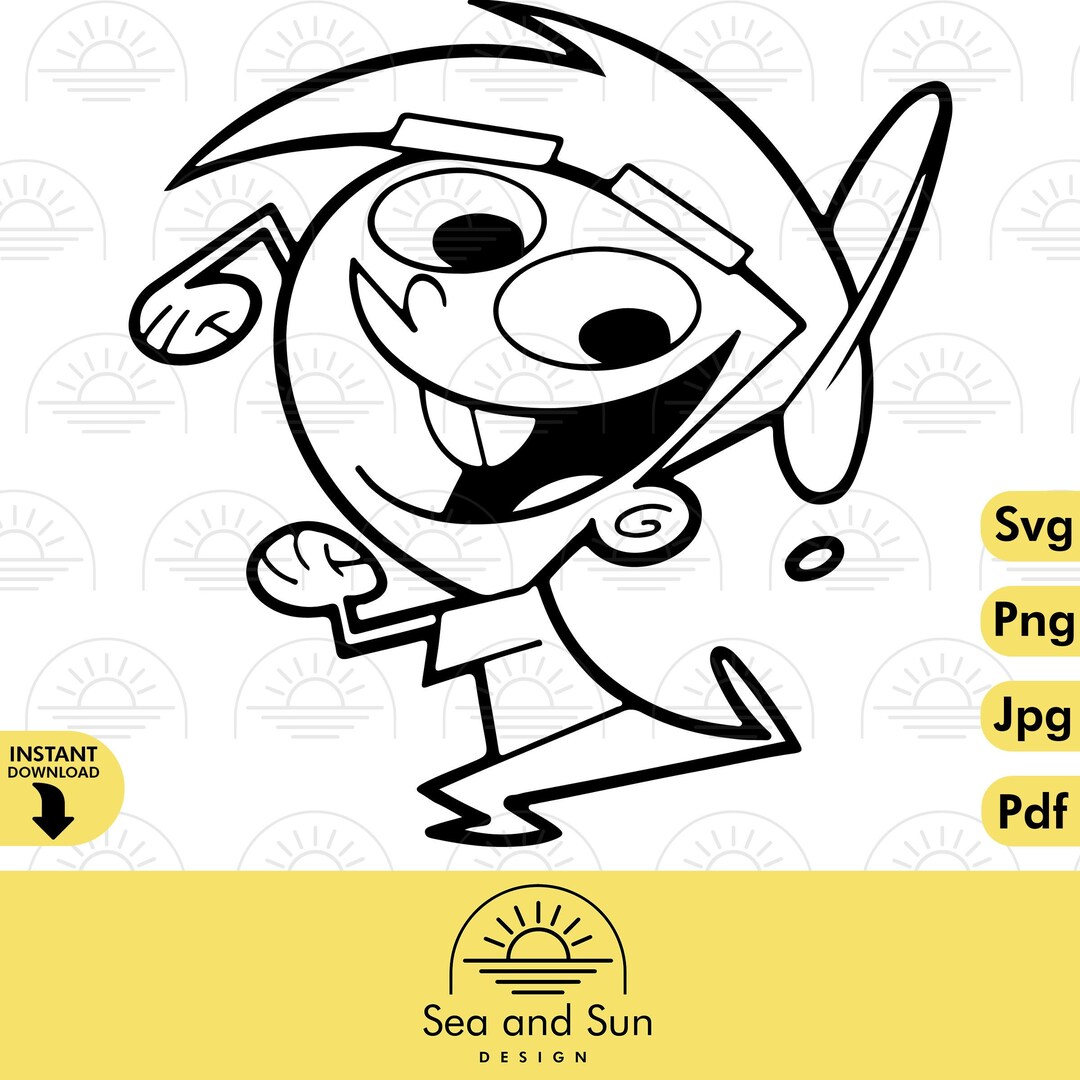 Vector Timmy Turner Svg Clip Art Files Fairly Odd Parents - Etsy