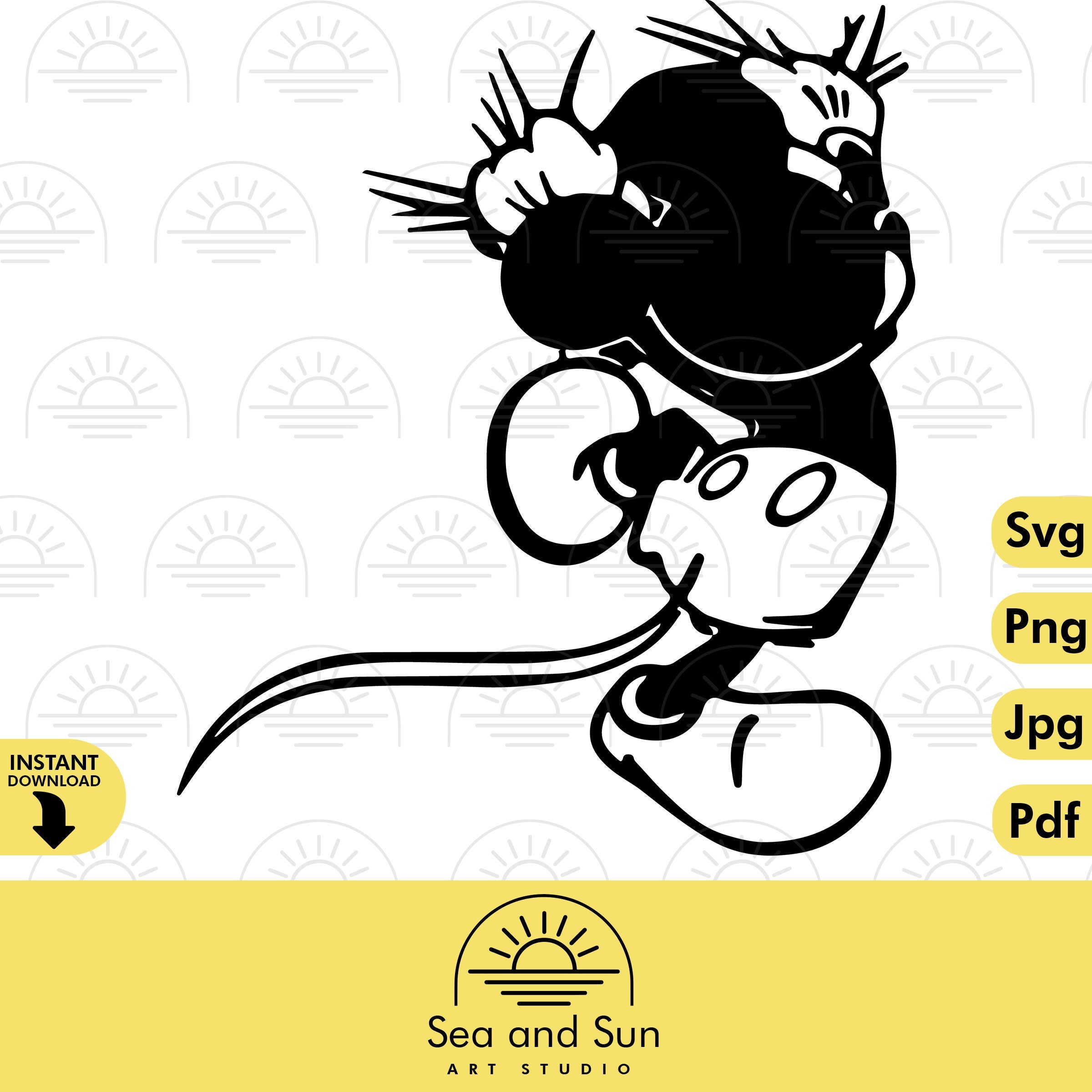 Mickey Mouse Shoe Template - Etsy