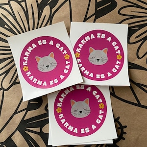 Midnights Sticker/Karma Is A Cat Sticker/Taylor Swift