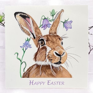 Cartes de Pâques, cartes de Pâques lièvre, cartes de lapin de Pâques, cartes de joyeuses Pâques, jolies cartes de Pâques, cartes de lièvre, cartes de voeux de Pâques, cartes