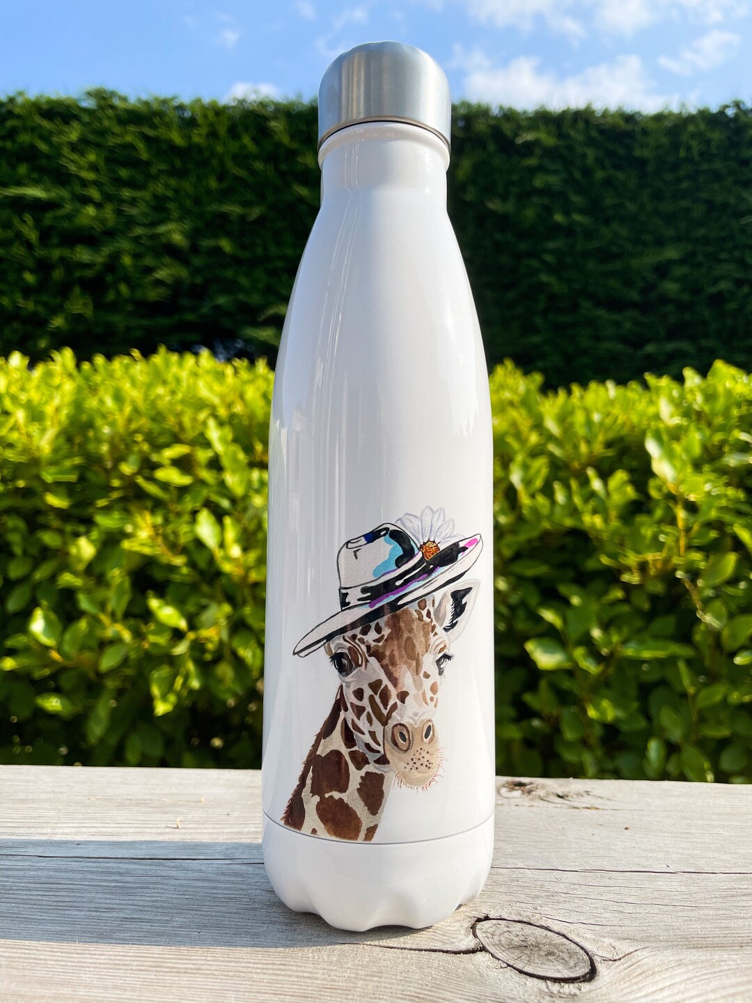 Giraffe Water Bottle, Giraffe Gifts, Giraffes, Cute Giraffe Water