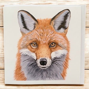 Cartes de renard, carte de voeux vierge de renard, carte de renard, cartes d'amant de renard, cartes de faune, cartes de renard aquarelles, renard aquarelle, cartes de nature