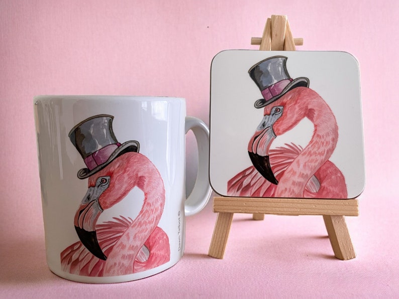 Flamingo Mug, cute Flamingo, Flamingo Gifts, flamingo mugs, flamingo gift, mugs, immagine 3