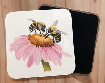 Bienen Untersetzer-Set, Bienen Untersetzer, Bienen Geschenke für sie, Hummel Geschenke, Bienenbecher, Geschenke für Naturliebhaber, Untersetzer für Zuhause