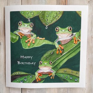 Frosch Geburtstagskarte, personalisierte Froschkarte, personalisierte Geburtstagskarten, Froschkarten, Geburtstagskarten für Kinder, lustige Geburtstagskarten