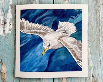 Seagull birthday card, dad birthday card, seagull birthday card, seagull cards, funny seagull birthday cards, funny birthday cards,