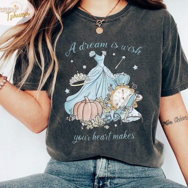 A Dream Is Wish Your Heart  Makes Cinderella Princess Shirt, Disney Cinderella Shirt, Cinderella and Co Shirt, Disney Girl Trip Shirt