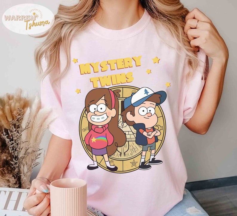 Mystery Twins Mabel N Dipper Tshirt, Gravity Falls Shirt Walt Disney