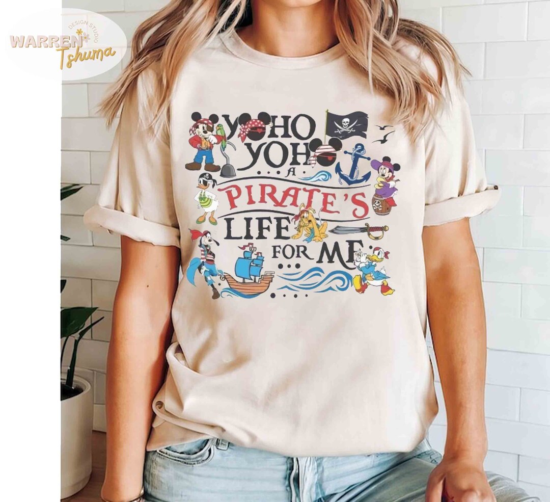 Mickey and Friends Yoho Pirates Life for Me Shirt, Mickey Minnie Goofy