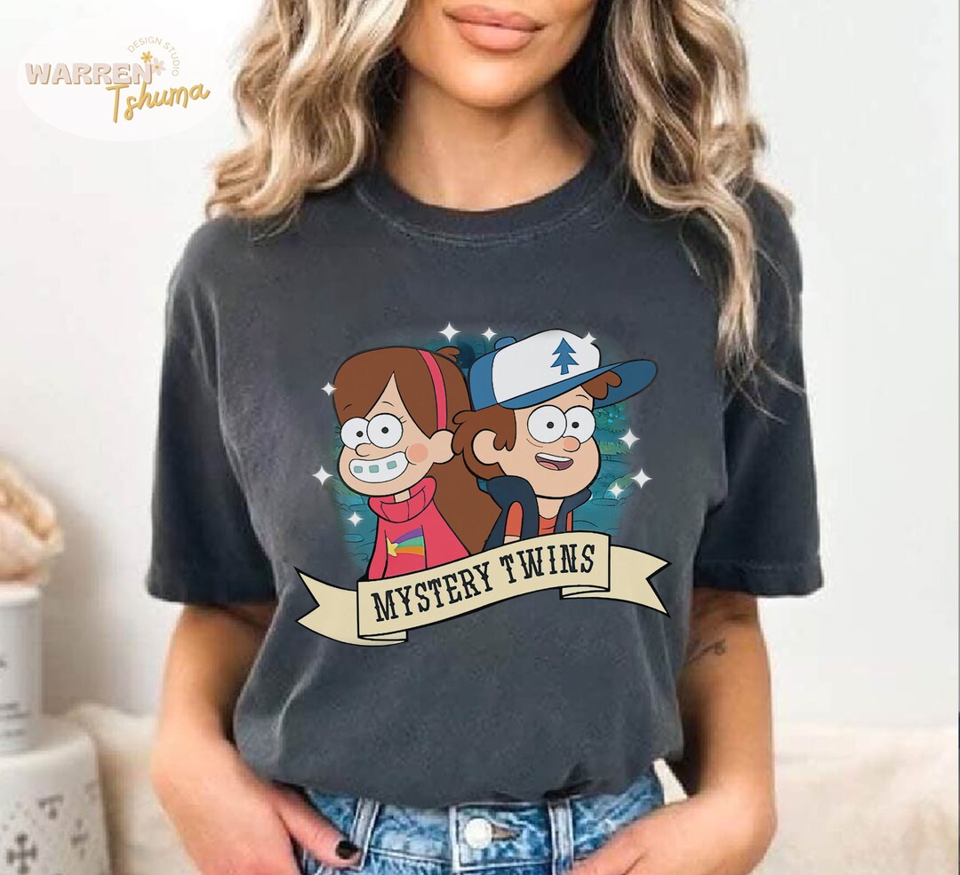Disney Gravity Falls Mystery Twins Mabel N Dipper Tshirt, Gravity Falls ...