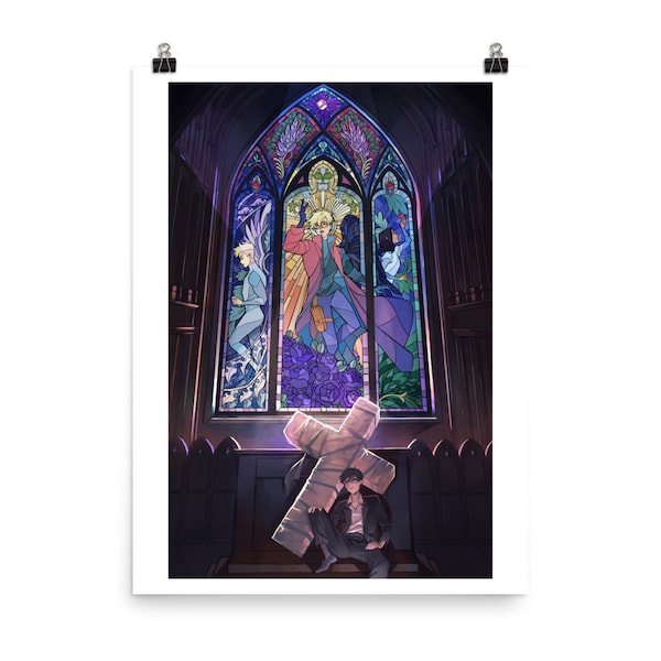 Trigun Church Print | Trigun Stampede | Anime Art Print | Vash the Stampede | Wolfwood