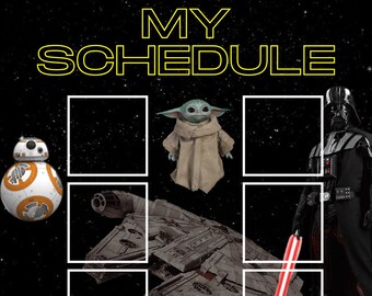 Star Wars Visual Schedule