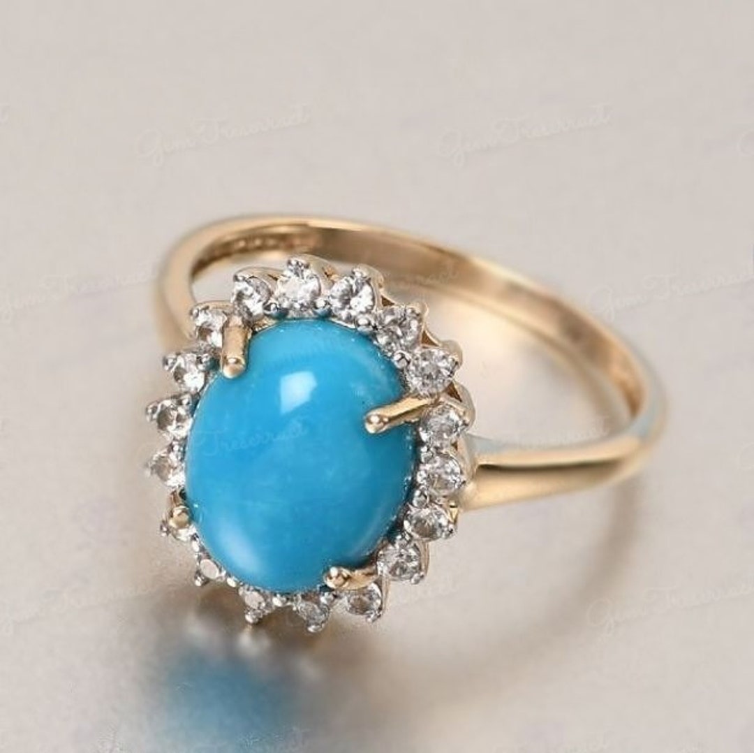 Elemental Gems Polished Multi Shape Sleeping Beauty Turquoise Ring main image 0