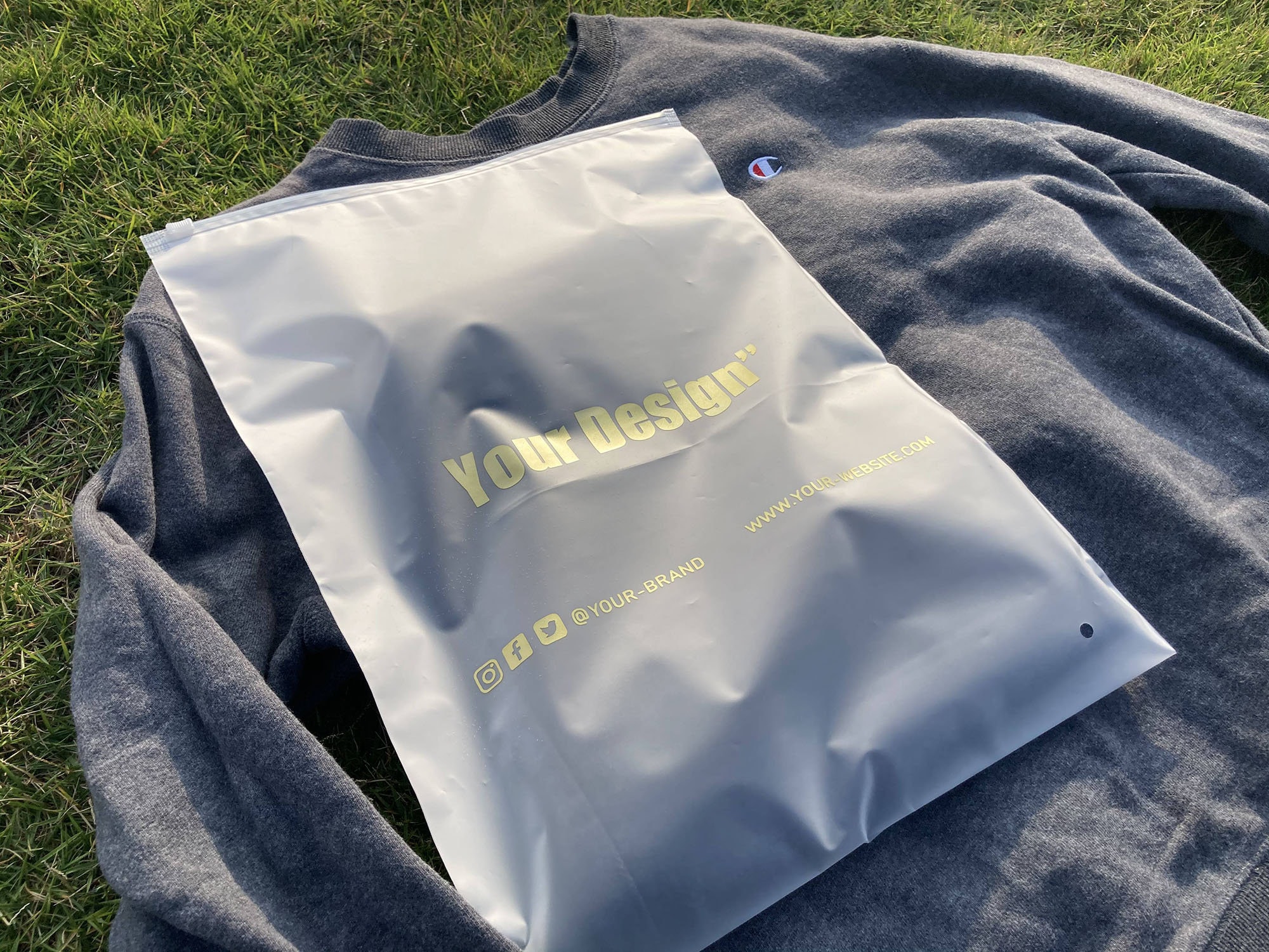 Customize Zipper Bag for Clothing,custom Frosted Zipper Bags, Clear Zip