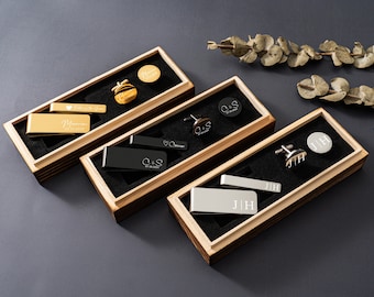 Groomsmen Cufflinks, Groomsmen Gifts Personalized, Wedding Cufflinks & Tie Clip Set, Groomsman Gift, Groomsmen Proposal, Groomsmen Gift Set