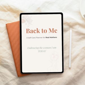 Self Care Weekly Planner for Moms | Undated Digital PDF Planner | Emotional Organization | Back to Me