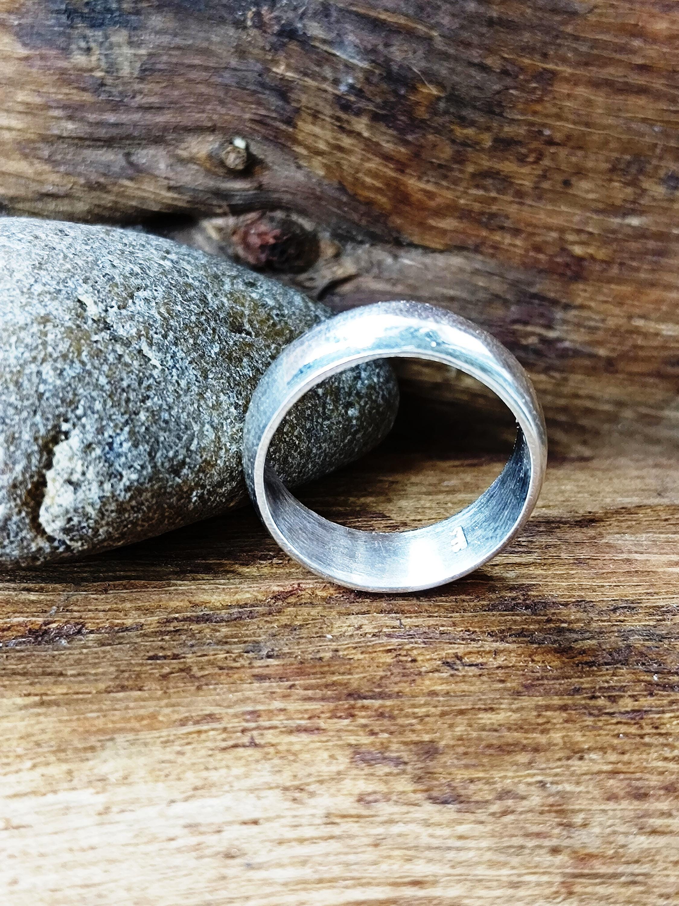 Anello A Fascia In Argento Sterling Fatto A Mano Con Vestibilità Comoda - Foto 9