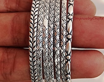925 Sterling Silver Bangle, 07 Set of Bangle, Designer