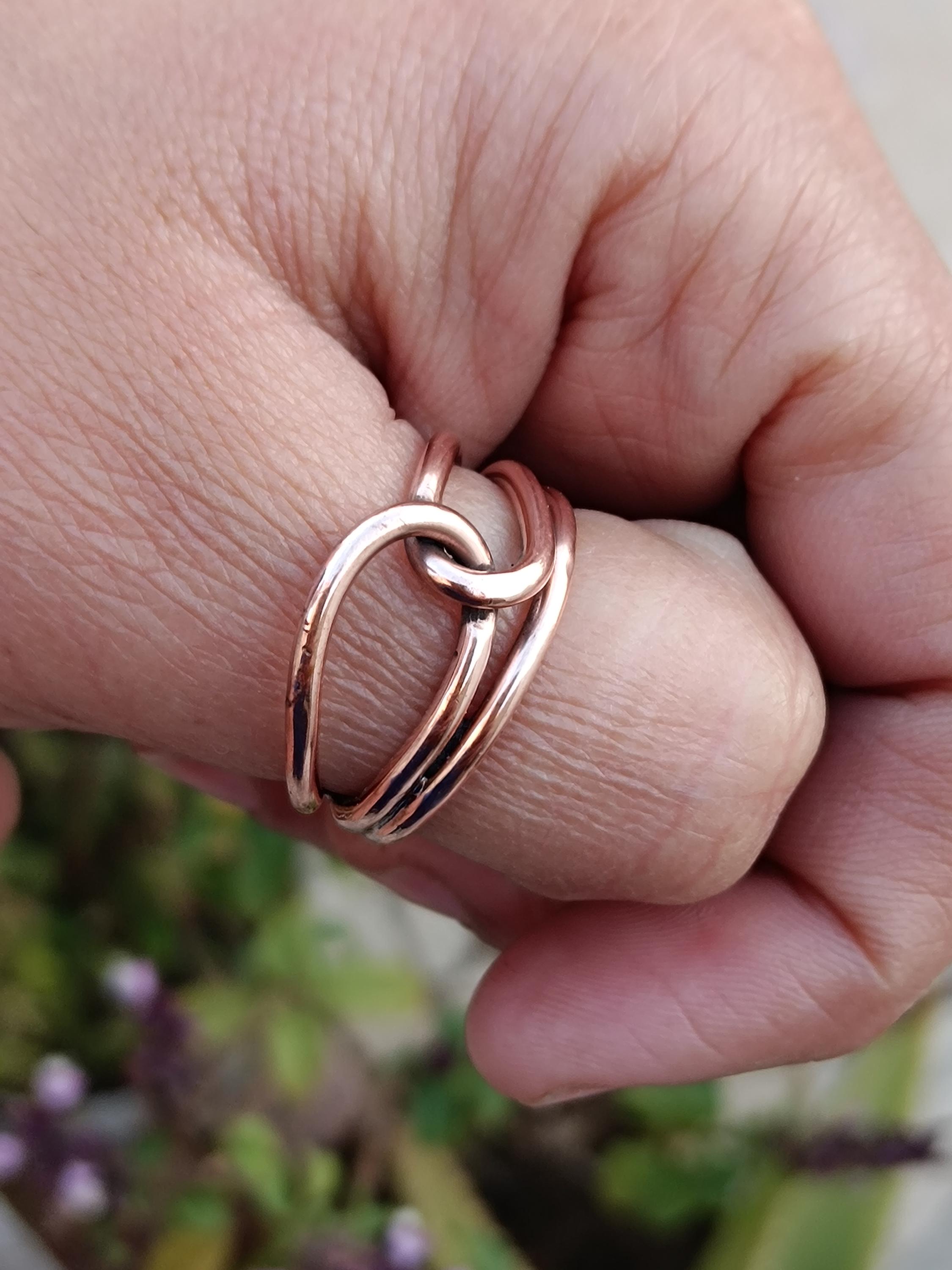 Pure 100% Copper Wrap Ring, Arthritis Thumb Ring, Solid Copper Ring ...