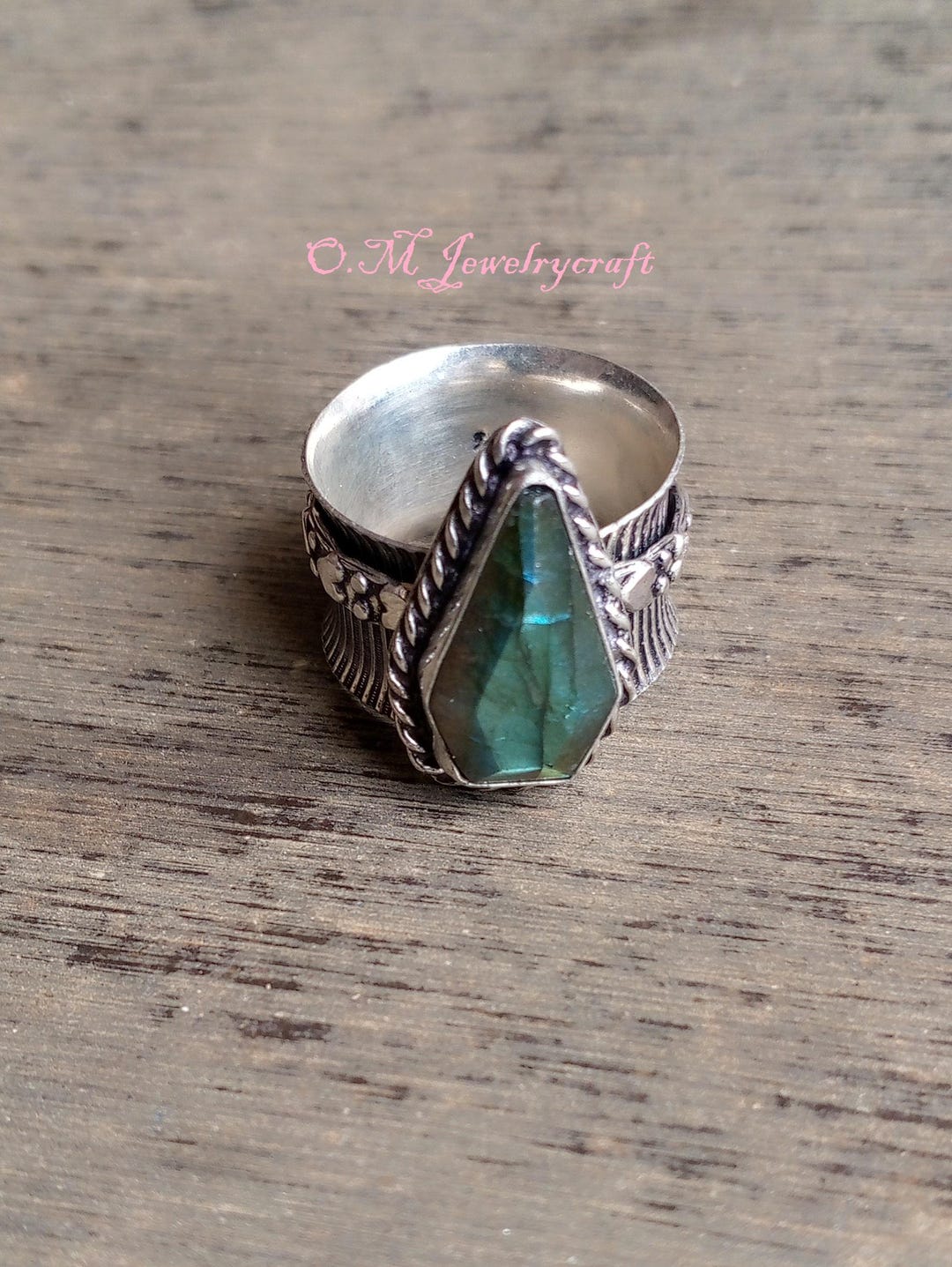 Labradorite Coffin Spinner Ring, Gemstone Spinner Ring, Solid 925 ...