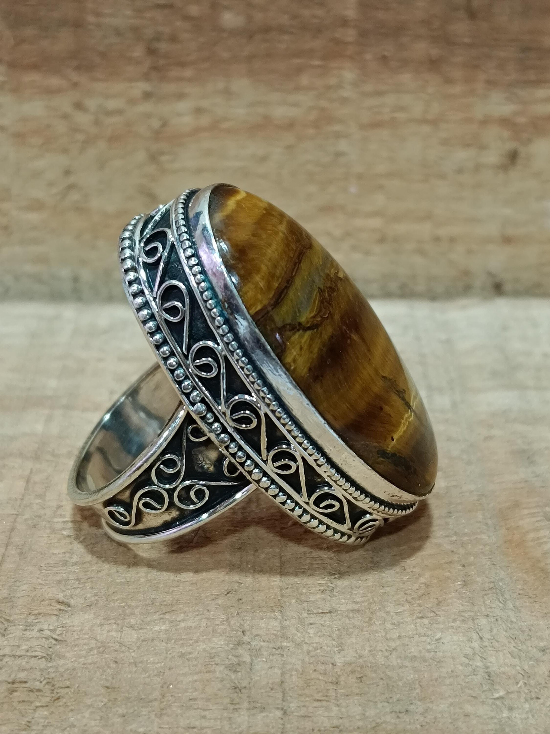 Tiger Eye Ring Vintage