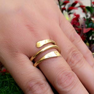 Adjustable Solid Brass Ring, Handmade Ring, Brass Unique Design Ring, Women Ring, Beautiful Unisex Ring, Special Healthy Ring, Gift For Her