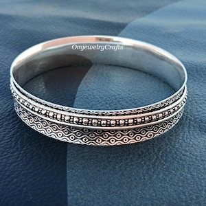 Spinner Bangle - 925 Sterling Silver - Beautiful Bangle, Designer Bangle,Handmade Bangle, Latest Design Spinner Bangle, gift for Anniversary