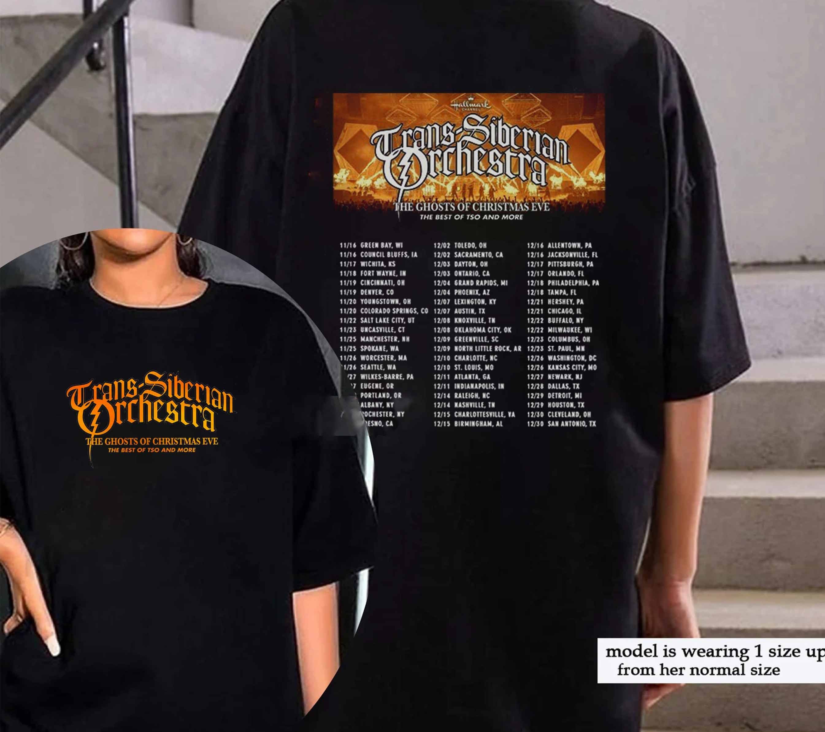 Discover Trans-Siberian Orchestra The Ghost Of Christmas Eve Winter Tour Shirt